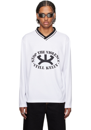 Still Kelly White 'Stop the Violence' Sport Sweatshirt