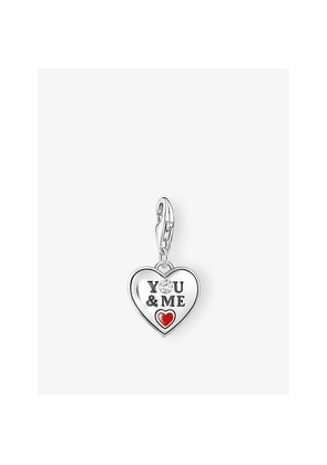 Womens Thomas Sabo You & Me Heart Sterling-Silver Charm