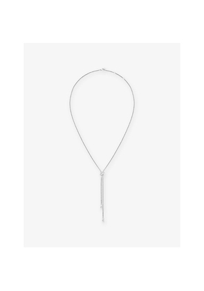 Womens Bee De Chaumet 18ct White-Gold and 0.27ct Brilliant-Cut Diamond Pendant Necklace