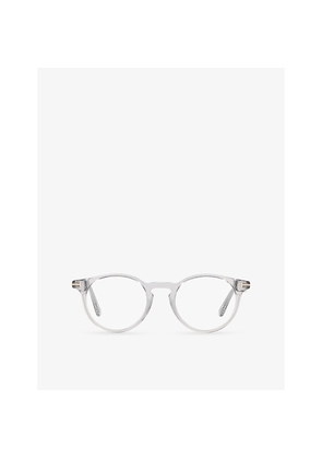 Womens Tom Ford Ft5557 Round-Frame Acetate Optical Glasses