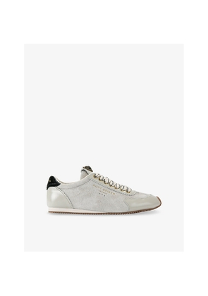 Womens Kurt Geiger London Islington Eagle-Embellished Leather Trainers