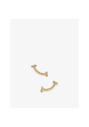 Tiffany & Co Tiffany T Smile 18ct Yellow-Gold and Diamond Earrings