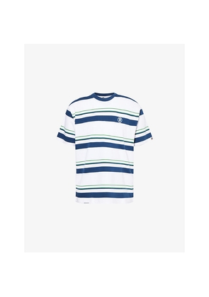 Mens Aape Now Stripe Cotton T-Shirt