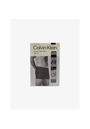 Mens Calvin Klein Micro Stretch Pack Of Three Stretch-Woven Boxer Briefs