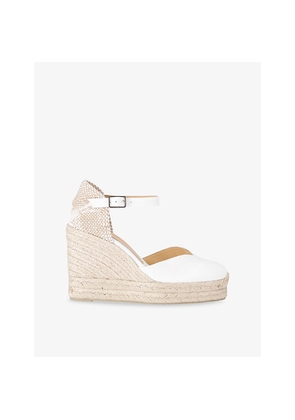 Womens Castaner Chiara Lace-Up Cotton-Canvas Espadrilles