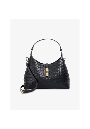 Womens Dune Dorset Medium Woven Leather Shoulder Bag