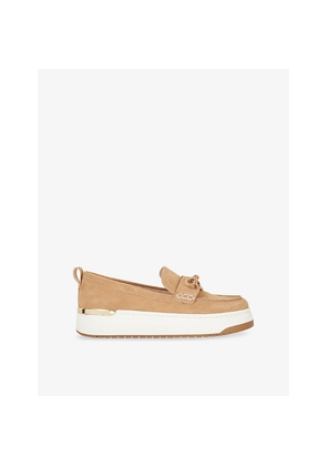 Womens Dune Glide Suede Flatform Loafers