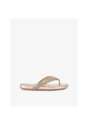 Womens Carvela Riviera Jewel Embellished Woven Sandals