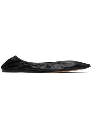 The Row Black Liisa Ballerina Flats