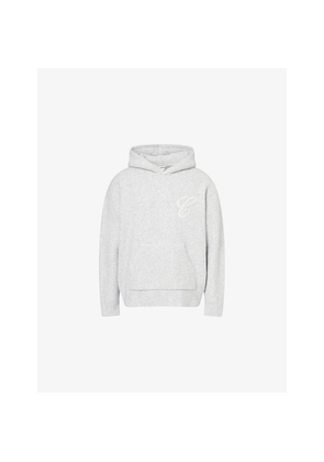 Mens The Couture Club Script Kangaroo-Pocket Knitted Hoody