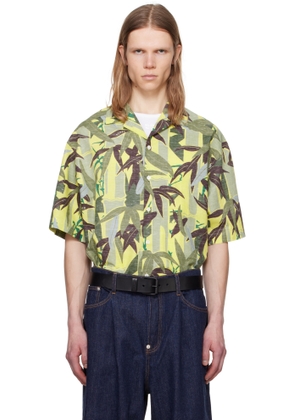 Kenzo Green Kenzo Paris 'KENZO Chiku-Rin Camo' Short Sleeve Shirt