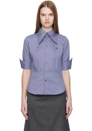 Vivienne Westwood Blue Short Sleeve Violin Shirt