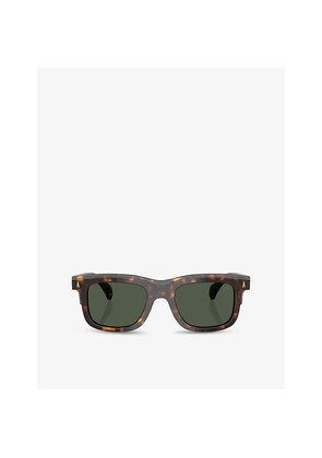 Womens Moncler Me6004 Claro Square-Frame Acetate Sunglasses