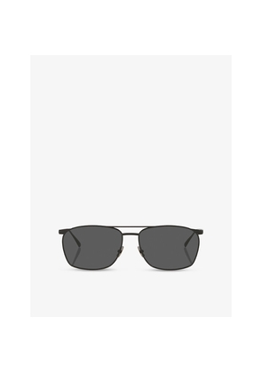 Saint Laurent Sl796 Vincent Pilot-Frame Metal Sunglasses