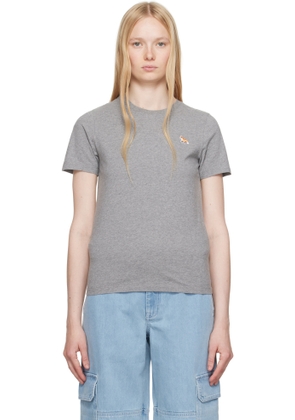 Maison Kitsuné Gray Baby Fox Regular T-shirt