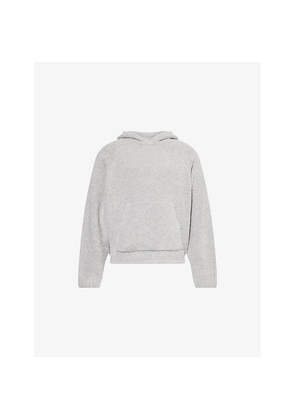 Mens The Couture Club Bouclé Relaxed-Fit Knitted Hoody