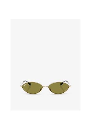 Womens Ray-Ban Rb3757 Kai Oval-Frame Metal Sunglasses