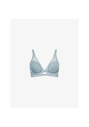 Womens Calvin Klein Sensual Push-Up Stretch-Lace Bra
