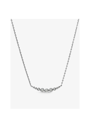 Womens Carat London Carissa Sterling-Silver and Cubic Zirconia Necklace