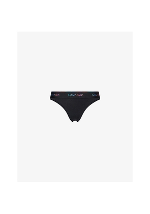 Womens Calvin Klein Icon Pride Stretch-Jersey Thong