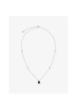 Womens Carat London Emile Sterling Silver and 0.75ct Cubic Zirconia Necklace