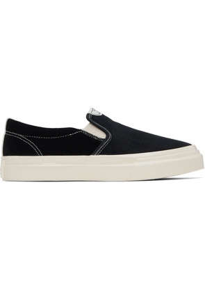Stepney Workers Club Black Lister Optical Suede Sneakers