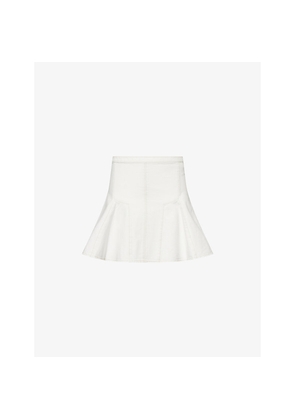 Womens Paige Adaline Panelled Denim Mini Skirt