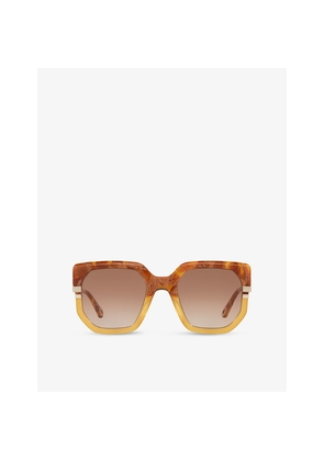 Chloe Ch0240S Square-Frame Acetate Sunglasses