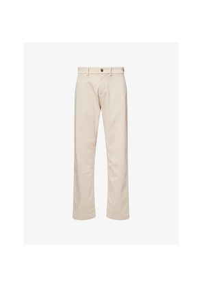 Mens 7 For All Mankind Straight-Leg Stretch-Cotton Blend Trousers