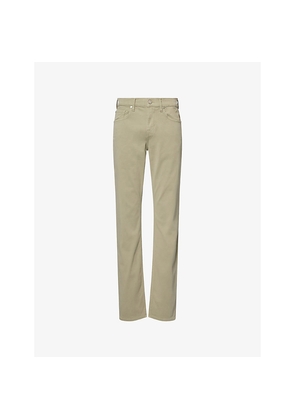 Mens 7 For All Mankind Slimmy Lux Performance Tapered-Leg Stretch-Cotton Blend Trousers