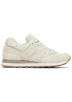 New Balance Beige & Green 574 Sneakers