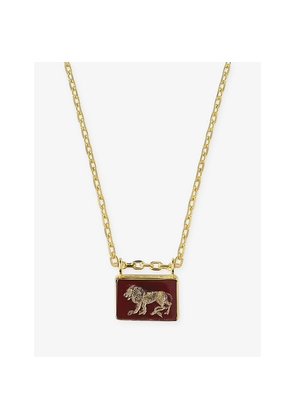 Womens La Maison Couture Ece London The Aslan Necklace 22ct Yellow Gold Vermeil and Carnelian Necklace