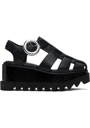 Stella McCartney Black Elyse Platform Heeled Sandals