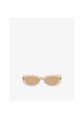 Womens Prada Pr 14Ys Rectangular-Frame Acetate Sunglasses
