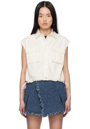 sacai Off-White Mix Denim Shirt