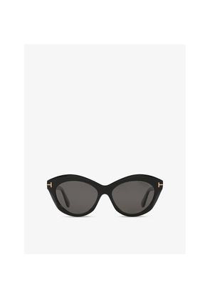Womens Tom Ford Tr001841 Toni Oval-Frame Acetate Sunglasses