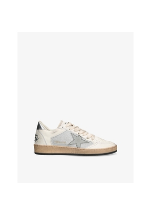 Womens Golden Goose Ball Star 10757 Leather Low-Top Trainers