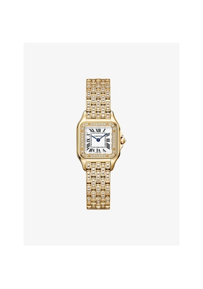 Crwjpn0059 Panthère De Cartier Small 18ct Yellow-Gold and 1.54ct Diamond Quartz Watch