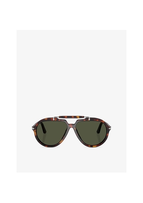Womens Persol Po0202S Square-Frame Tortoiseshell Acetate Sunglasses