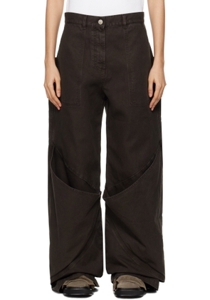 The Attico Brown Long Jeans