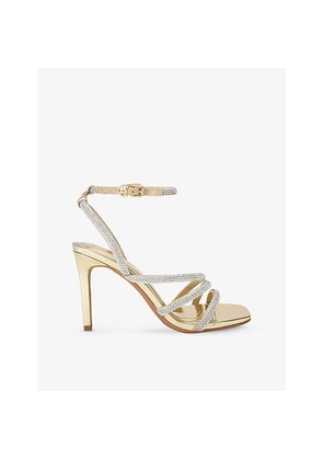 Womens KG Kurt Geiger Savanna Metallic Embellished Heeled Sandals