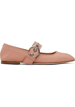 Aeyde Pink Uma Eyelet Ballerina Flats