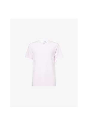 Mens Polo Ralph Lauren Brand-Embroidery Crewneck Stretch-Woven T-Shirt