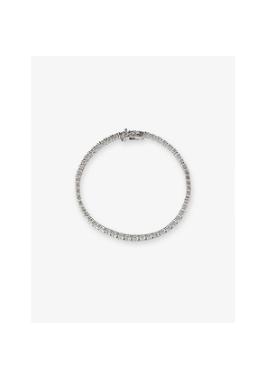 The Diamond Lab Tennis 18ct White-Gold and 3.00ct Lab-Grown Diamond Bracelet