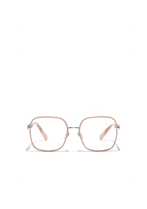Womens Chanel Ch2215 Square-Frame Metal Optical Glasses