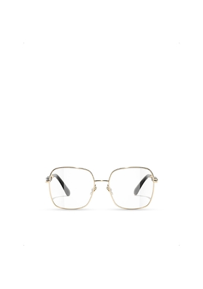 Womens Chanel Ch2215 Square-Frame Metal Optical Glasses