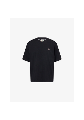 Mens A Bathing Ape One Point Logo-Embroidered Cotton-Jersey T-Shirt