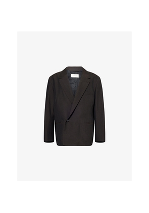 Mens Lemaire Double-Breasted Relaxed Wool-Blend Blazer