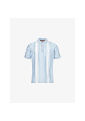Mens Paul Smith Striped Short-Sleeve Cotton-Pique Polo Shirt