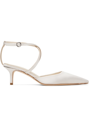 Aeyde Off-White Salome Satin Heels